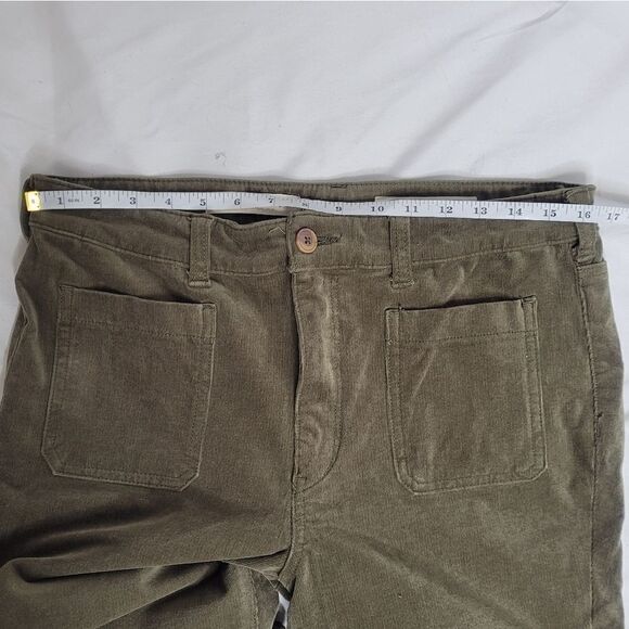 ANTHROPOLOGIE Pilcro and the Letterpress green high rise skinny corduroy pant 32 - Picture 7 of 10
